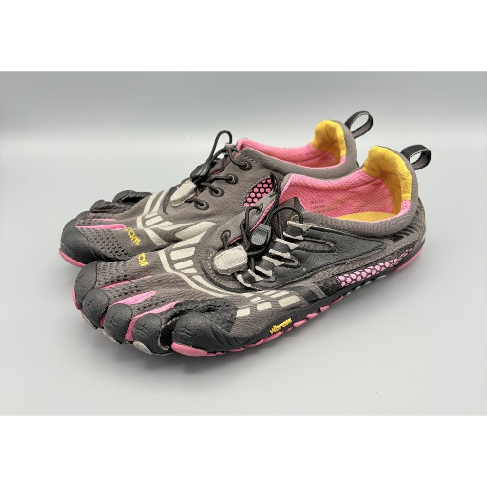 Vibram Five Fingers Shoes Women's EU 40 Black Pink Lace Up Outdoor Sports W3753 - Picture 2 of 11